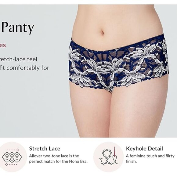 SET of 3! Panties 2XL Briefs Bramour Noho 2XL FITS 33-34" Hipster Boyshort Panty - Picture 7 of 16